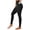Black, variant on Compression Leggings with Pockets for Women Tummy Control Leggings No Front Seam Workout High Waisted Yoga Pants Gym