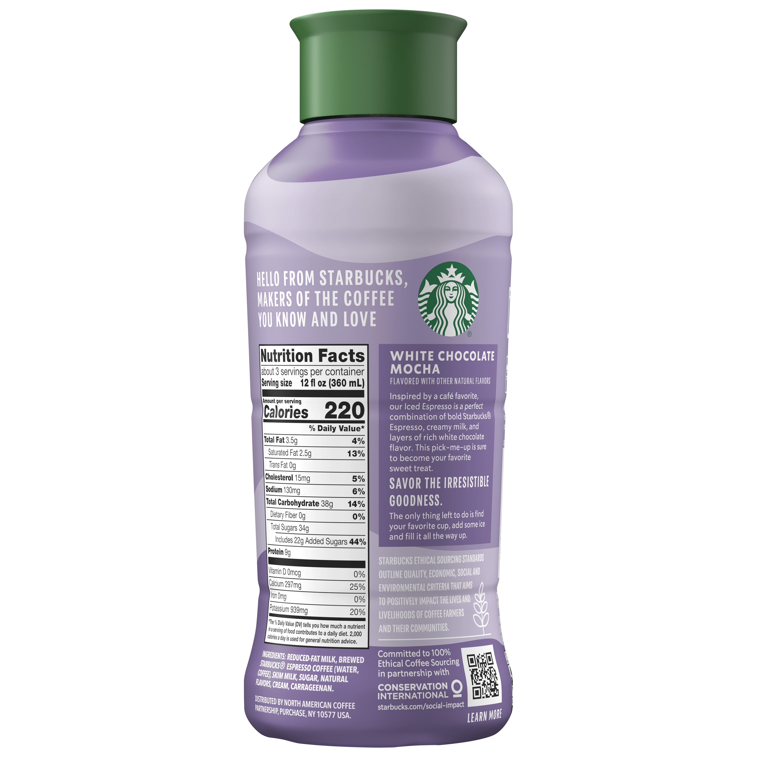 Starbucks White Chocolate Mocha Iced Espresso, 40 Fl Oz Bottle
