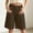 Brown women straight leg bermuda shorts a1, variant on Women's Straight Leg Bermuda Shorts Mid Rise Pockets Solid Casual Summer Regular Fit Cropped Pants Lounge Beach Travel Trousers, Brown 2XL