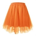 thumbnail image 4 of oqasdz Elegant Pleated Midi Skirts for Women with High Waist and Flowy Hem Festive and Party Evening Cute Princess Mesh Tutu Skirt, 4 of 4