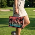 thumbnail image 4 of Pzuqiu Tropical Palm Tree Quilted Golf Cart Seat Cover - 2-Person Universal Fit With 4 Pockets, Non-Slip Protector for Golfers, 4 of 9