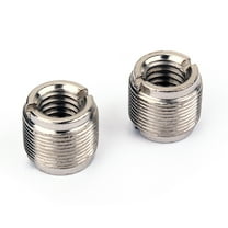 Raindrops 2Pcs Mic Threaded Screw Adapter for Mic Stand Thread Adapter in Silver