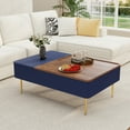 thumbnail image 5 of 47" Lift Top Coffee Table with 3 Large Storage Compartments and 2 Lift-up Tabletops for Living Rooms, Center Table, Blue, 5 of 8