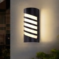 thumbnail image 5 of Aplique de pared para exterior/interior, moderno aplique LED impermeable para exterior, 3000 K, blanco cálido, para jardín, terraza, patio, dormitorio, hogar, pasillo., 5 of 5
