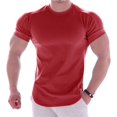 thumbnail image 1 of "Playeras Hombre Camiseta Hombre Camiseta De Gimnasio Para Hombre, Camiseta De Manga Corta, Camiseta Informal En Blanco Ajustada, Camiseta De Entrenamiento Para Culturismo Para Hombre, Ropa De Verano" Xishao ropa, 1 of 2