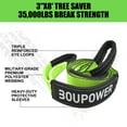 thumbnail image 3 of Off Road Snatch Strap Recovery Kit, 10 Ton Heavy Duty Snatch Block Pulley with 3" x8' Tree Saver Strap and 2Pcs 3/4" D Ring Shackles, Winching Accessories for Truck Car SUV ATV, 3 of 7