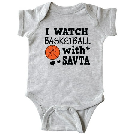 

Inktastic I Watch Basketball with Savta Gift Baby Boy Bodysuit