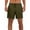 Green, variant on Coorders George Men's and Big Men's Linen Shorts,Men's Drawstring Pull-On Shorts with Pocket NavyM