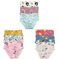 thumbnail image 3 of B&Q's Everyday Comfort: 9-Pack Stylish and Cozy Cotton Briefs for Toddler Little Girls | Sizes 2T-7T, Bringing Adorable Comfort to Every Day, 3 of 5