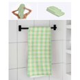 thumbnail image 6 of Sage Green Towel Set of 3, Soft Microfiber Bath Towels, Hand Towel, Washcloths, Grid Checkered Plaid Gingham Lattice Trellis Quick-Dry Absorbent Towels for Bathroom Kitchen Hotel Beach Gym Spa, 6 of 7