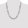 thumbnail image 4 of 925 Sterling Silver Anchor Chain Styles Necklace 10.65 mm Figaro 22 inch, 4 of 4