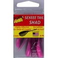 thumbnail image 2 of Arkie Lures 2 inch Sexee Tail Shad Soft Fishing Lure, Color Pink Panther, 2 of 2