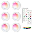 thumbnail image 1 of Amdohai 16 Colors Changing RGB LEDs Under Cabinet Lamp Puck Light 6, 1 of 9