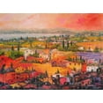 thumbnail image 2 of Marzari, Tebo 24x19 White Modern Wood Framed Museum Art Print Titled - Villaggio delle praterie, 2 of 4