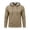 Khaki, variant on Xaqiouau Mens Solid Color Poly-Rayon Blend Hoodie Raglan Sleeve Pullover Long Sleeve Slim Fit Casual Spring & Fall Daily Tops Khaki S
