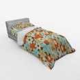 thumbnail image 3 of Ambesonne Floral Bedding Set 4 Pcs, Retro Simple Flowers, Queen, Multicolor, 3 of 3