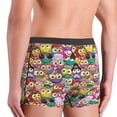 thumbnail image 4 of Men's Boxer Briefs, Cute Cartoon Owls Soft Comfy Mens Underwear Boxer Briefs Breathable With Widen Waist, 4 of 7