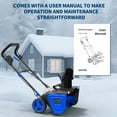 thumbnail image 2 of Electric Snow Blower - 20" Cordless Battery Snow Blower with 2 Batteries & Charger | 23ft Throw, 180° Chute | Brushless Motor for Driveways & Walkways, 2 of 8