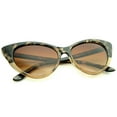 thumbnail image 5 of zeroUV Female Women's Retro Oversized High Point Cat Eye Sunglasses 55mm (Brown-Tortoise-Fade / Amber) - 55mm, 5 of 5
