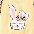 thumbnail image 4 of NOLDARES Toddler Kid Girl Clothes for Fall 2 Piece Long Sleeve Graphic Tee and Pants Set Outfits Clothing Adorable(Yellow,4-5 Y), 4 of 7