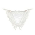thumbnail image 2 of uublik Cute Panties for Women White Hallowed Out Women' s Underwear Lightweight Soft Lace High Waist Panties, 2 of 4
