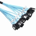thumbnail image 3 of 8 Pcs SATA Cable Set 8 Set SATA 3.0 Cable PC SATA Cabl SAS 7Pin 6Gbps Data Cable for Hard Disk SSD Drive NAS Host, 3 of 6