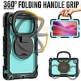 thumbnail image 2 of Decase Shockproof Case for Lenovo Tab One 8.7" / K9 2025,3 in 1 Heavy Duty Kids Silicone Cover Bulit in Screen Protector,Full-Body Tablet Case with Rotating Handle Stand,C, 2 of 9