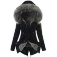 thumbnail image 2 of Winter Warm Women Faux Fur Hooded Cotton Down Jacket Casual Outwear Long Overcoat, 2 of 7