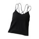 thumbnail image 1 of Guardurnaity Top sin costuras para mujer de verano, tejido agradable, elástico y suave, top corto de verano para mujer, top corto para mujer. Ropa interior negro, 1 of 6