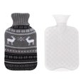 thumbnail image 1 of Botella de agua caliente de goma de 2l con cubierta para aliviar el dolor, paquete de bolsa caliente para calambres menstruales, 1 of 5