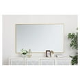 thumbnail image 4 of Metal frame rectangle mirror 36 inch in Sliver, 4 of 4