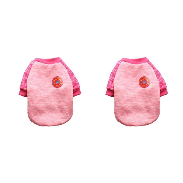 Ropa de invierno Methold Chaleco suéter para perros Bulldog rosa XS 2piezas