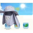 thumbnail image 2 of DDYOUTDOOR™ 07-281 Fashion Summer Outdoor Sun Protection Fishing Cap Neck Face Flap Hat Wide Brim, 2 of 14