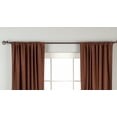 thumbnail image 2 of Brown Rod Pocket  Velvet Curtain / Drape / Panel   - 60W x 108L - Piece, 2 of 2