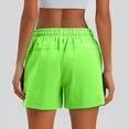 thumbnail image 3 of OHGOD Comfy Shorts Women - Cotton Athletic Shorts Women - Soft Shorts Women - Gray Sweat Shorts Women - Fluorescent Green - XL, 3 of 6