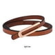thumbnail image 2 of Qarigey Cinturón fino de cuero elegante para mujer, cinturón fino de PU para varios conjuntos, hebilla de Metal, nueva moda Cinturones Bronceado suave, 2 of 6