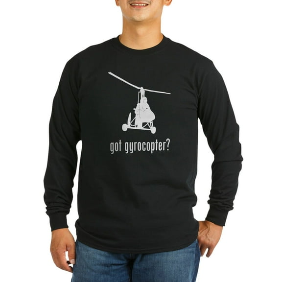 CafePress - Gyrocopter Long Sleeve Dark T Shirt - Long Sleeve Dark T-Shirt