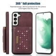 thumbnail image 2 of Feishell Crossbody Wallet Women Case for Samsung S20 FE,[RFID Blocking] Credit Card Holder Phone Case with Strap,PU Leather Purse with Lanyard Bling Flip Cover for Samsung Galaxy S20 FE, Wine Red, 2 of 10