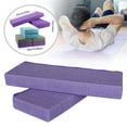 thumbnail image 1 of Quzzie Yoga Bolster Pillow Rectangular Support Cushion Block Sponge Suede Cloth Removable Cover Suitable for Restorative Yoga Meditation Prenatal Yoga Shoulder Stand Home Relaxation Linen Purple, 1 of 8