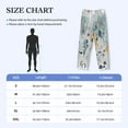 thumbnail image 2 of Salouo The World Map with Cartoon Animals Print Pajama Pants for Men, Lounge Pants Elastic Waistband Casual Men's sleepwear Loungewear Sleep Pajama Pant -Small, 2 of 7