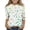 Multicolor-1, variant on Graphic Tee for Girls, Gift 3/4 Sleeve St. Patrick's Day Crewneck Tops for Holiday Multicolor Size 12-13 T