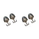 thumbnail image 2 of Ounissouiy 1 Pair Peacock Double Metal Clothes Towel Bag Hook Hanger Wall DIY Plata 2Conjunto, 2 of 6
