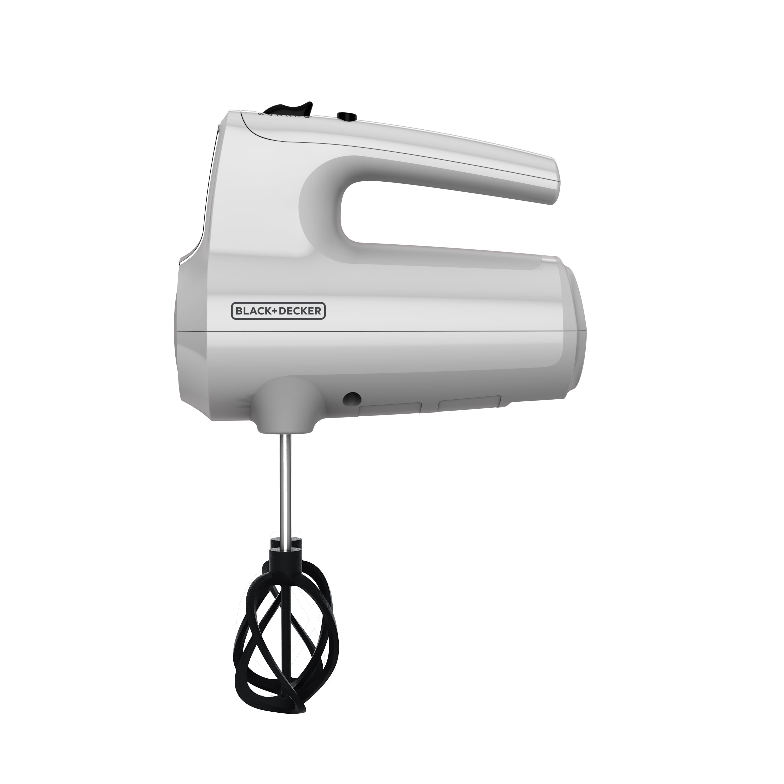 BLACK+DECKER Helix 60-in Cord 5-Speed White Hand Mixer in the Hand