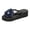 Blue, variant on Rhinestones Flower Flip Flops for Women Vacation Lightweight Memory Foam Platform Wedge Sandals Dressy Comfortable Boho Beach Casual Slip on Thong Walking Slippers Gold Size 6