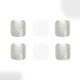 thumbnail image 5 of 24 uñas postizas cortas y brillantes de verano con purpurina blanca. Una película., 5 of 7