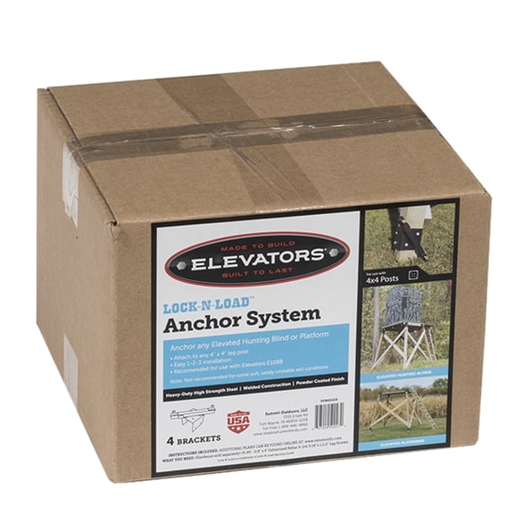 Shadow Hunter Anchor System SHBAS Blind Anchor System to Secure 4x4 Posts, 4 Pack