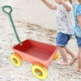 thumbnail image 6 of guohui Beach Toy Cart Handheld Storage Car Wagon Toy Garden Tool Pretend Play Wagon Pink, 6 of 9