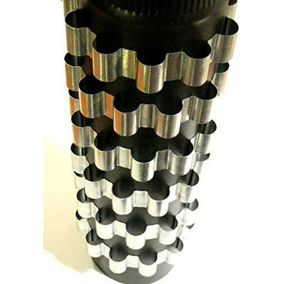 6 Stovepipe heat Reclaimer/Radiator Rings/Bands, 6 inch Dia fuel efficient Collars capture heat from stove pipe.