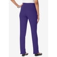 thumbnail image 3 of Roaman's Women's Plus Size Tall Plus Size Soft Knit Relaxed Pull-On Straight Leg Pant, 3 of 6