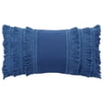 thumbnail image 2 of SAFAVIEH Grema Solid Pillow, 12" x 20", Navy Blue, 2 of 5